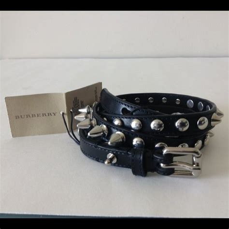 burberry helt|burberry belt with 3 spikes.